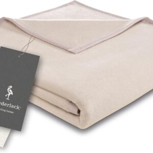 Biederlack® Fluffy Cuddly Blanket Pure Cotton Couch Blanket 150 x 200 cm