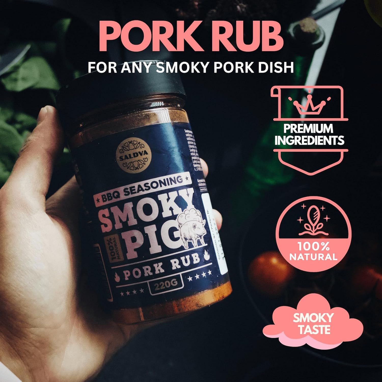 Meat Lovers BBQ Rub Gift Set - Holy Cow, Angel's Wings, Smoky Pig, Sweet Texas, Steak King & Adam's Ribs | Pack of 6 | 100% Natural | Spice Gift for Foodies – Bild 9