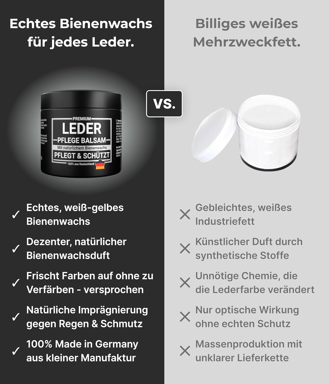 Emma Grün® Leather Balm Colourless 500 ml for Shoes, Jackets & Saddle – Bild 6