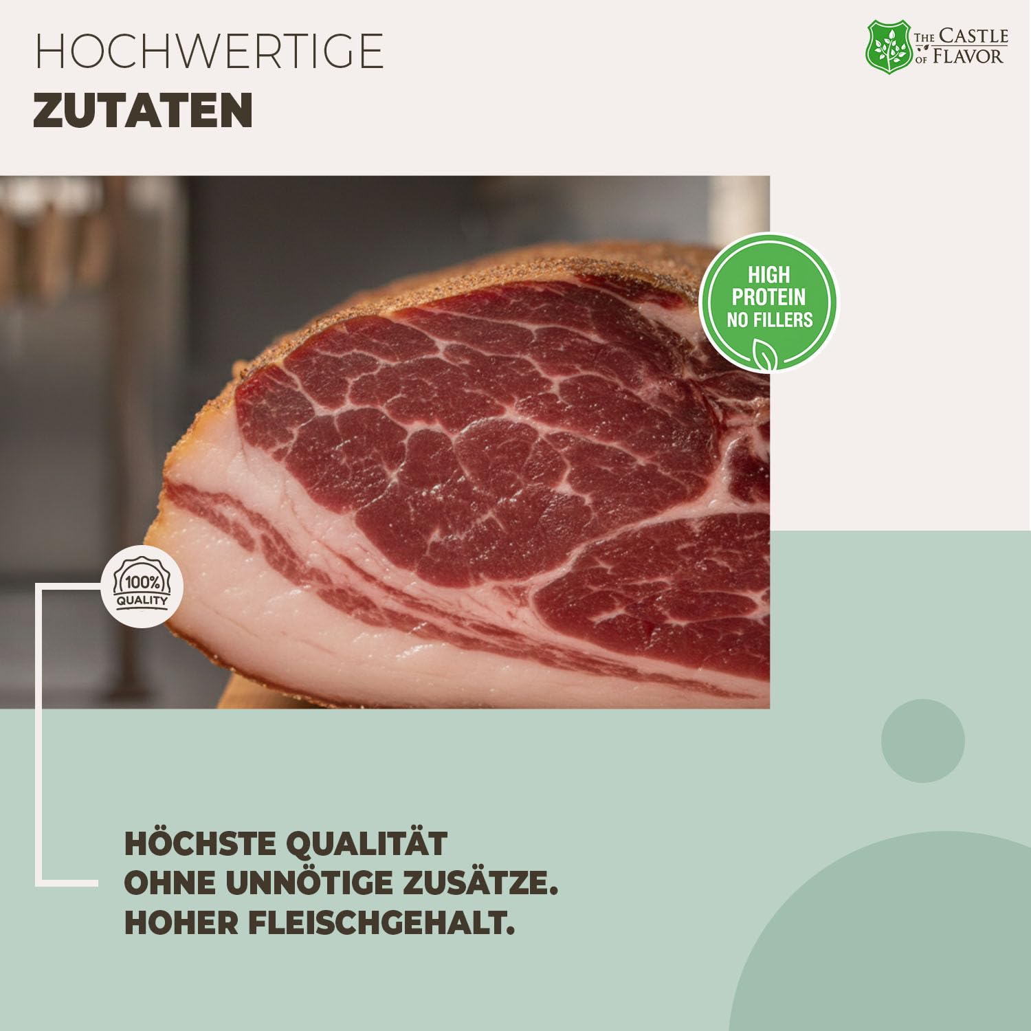 The Castle of Flavor Smoked Bacon with Herbs 400 g – Bild 4