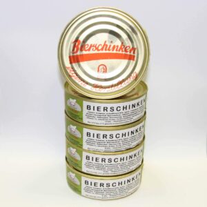 Beer Ham 5 x 200 g Canned Sausage, Value Set, Storage Set Landmetzgerei Sandritter