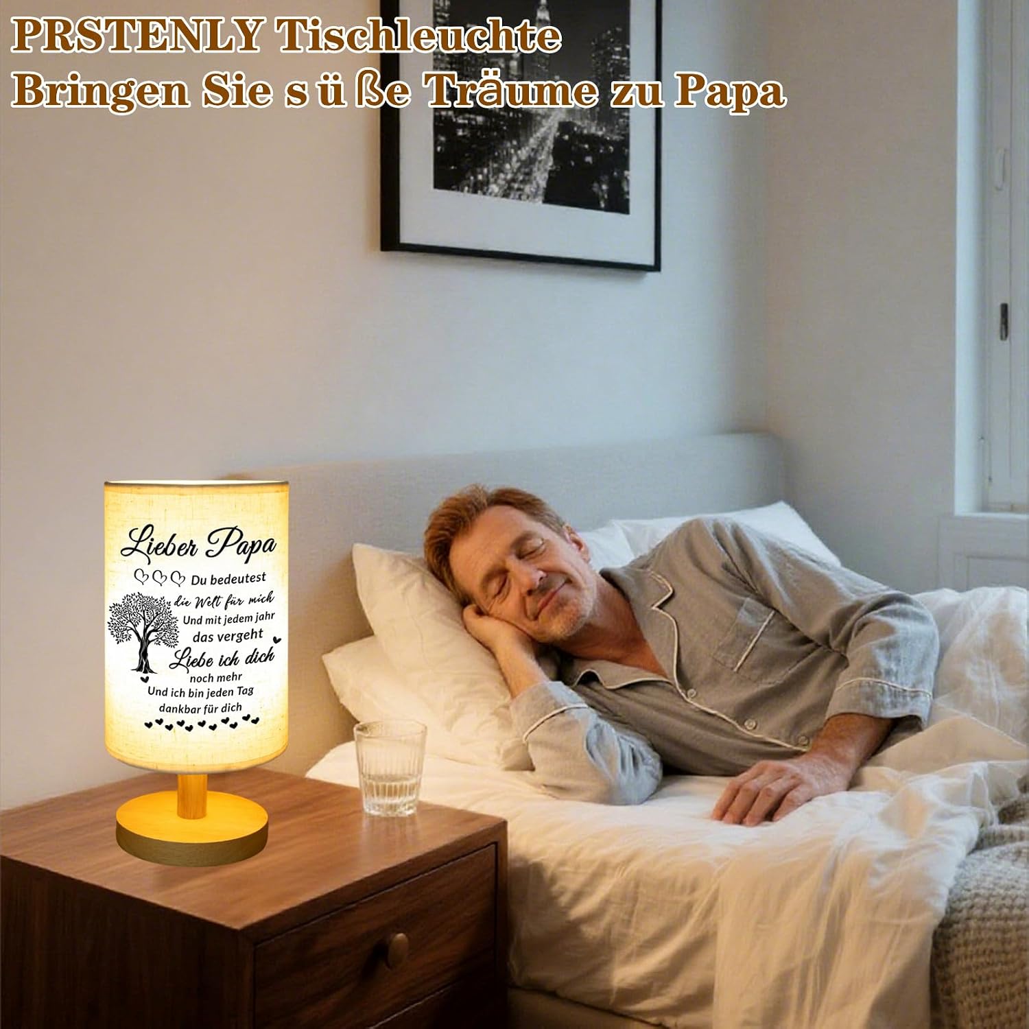 Prstenly gifts for dad, birthday gifts for dad, table lamp – Bild 3