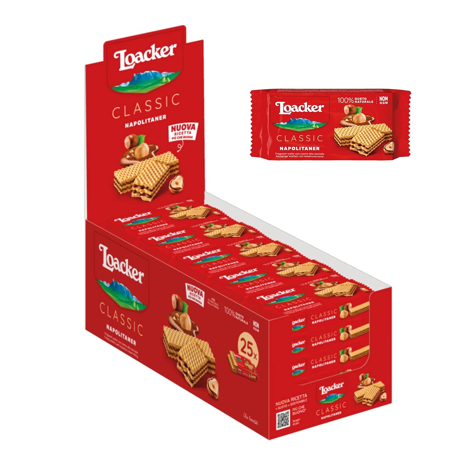 Loacker - Classic Napolitan - Classic waffles with two layers of delicate
