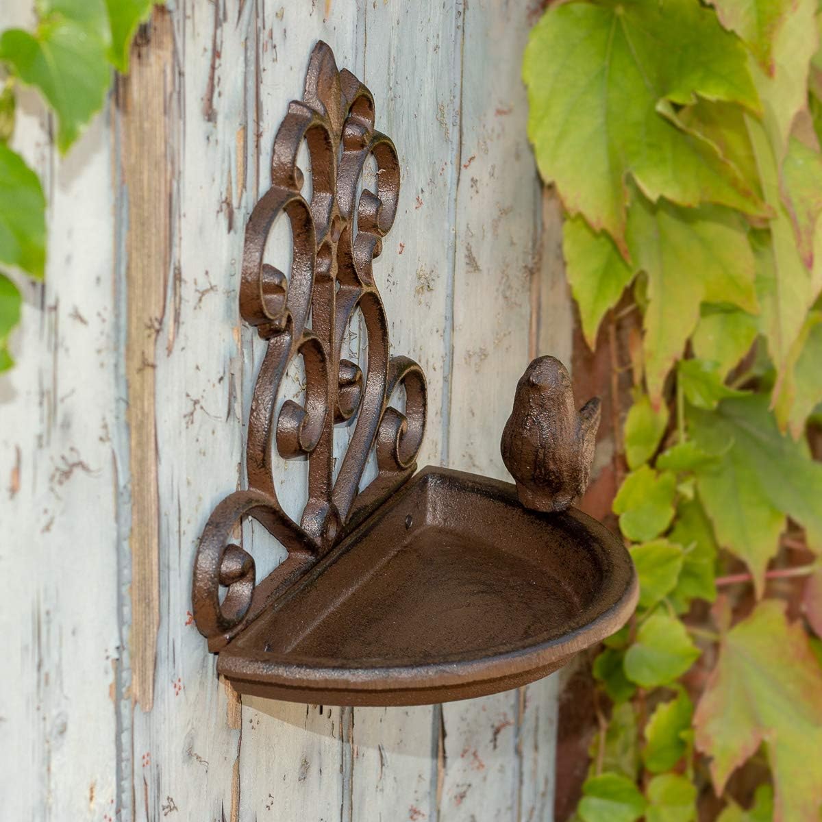 Antikas Bird Bath Feeder Wall Decoration – Bild 5