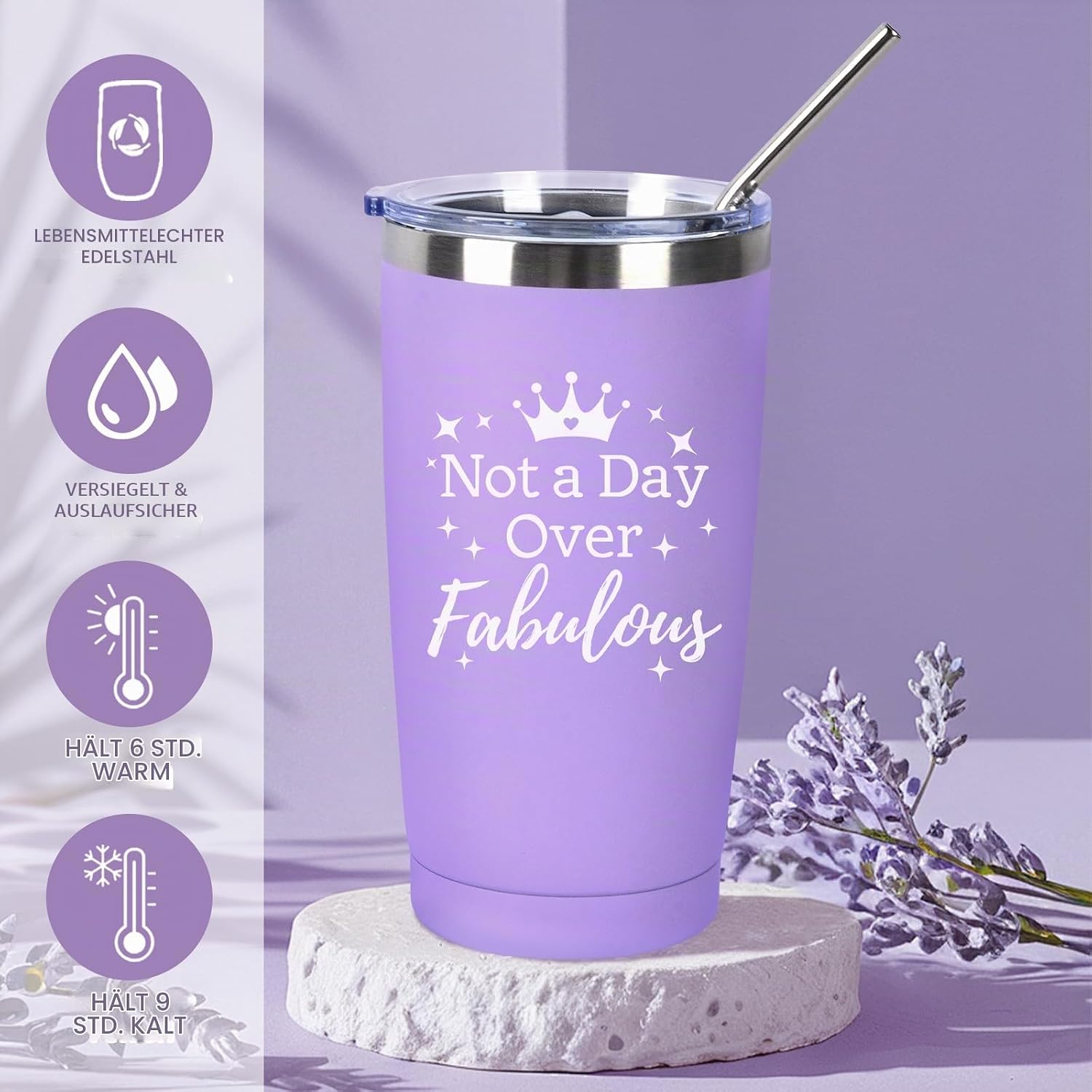 Gifts for Women, Birthday Gift for Women, Girlfriend, Scented Candles, Christmas Gift Set for Girlfriend, Cup Jewellery Box, Small Gift Box for Wife, Mum, Sister, Valentine's Day (Purple) – Bild 4