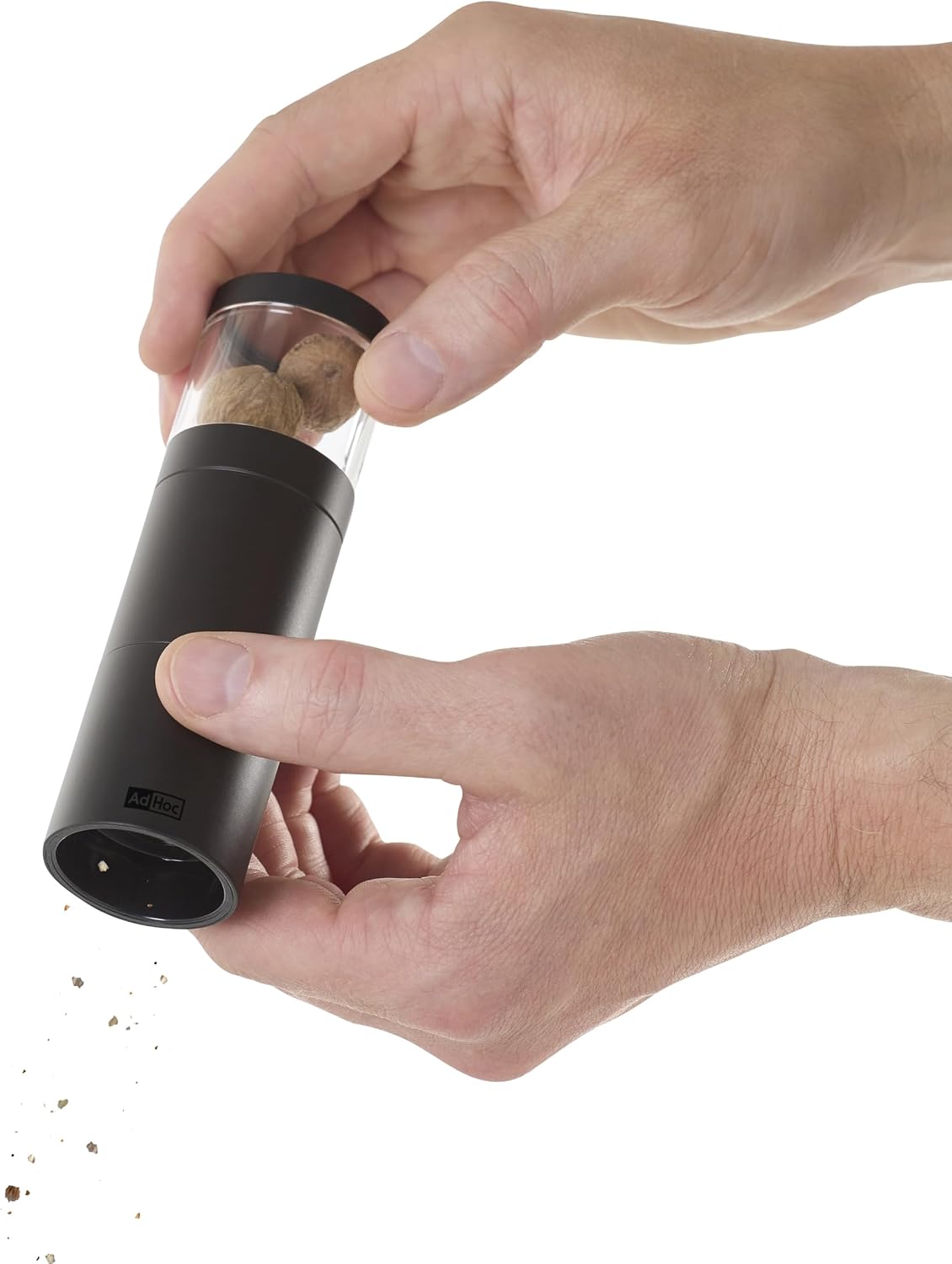 AdHoc Starter Gift Set | Pepe & Nutmeg Grinder in Black Including Filling Free | 2 Spice Cutters in Exclusive Gift Packaging Directly from AdHoc – Bild 5
