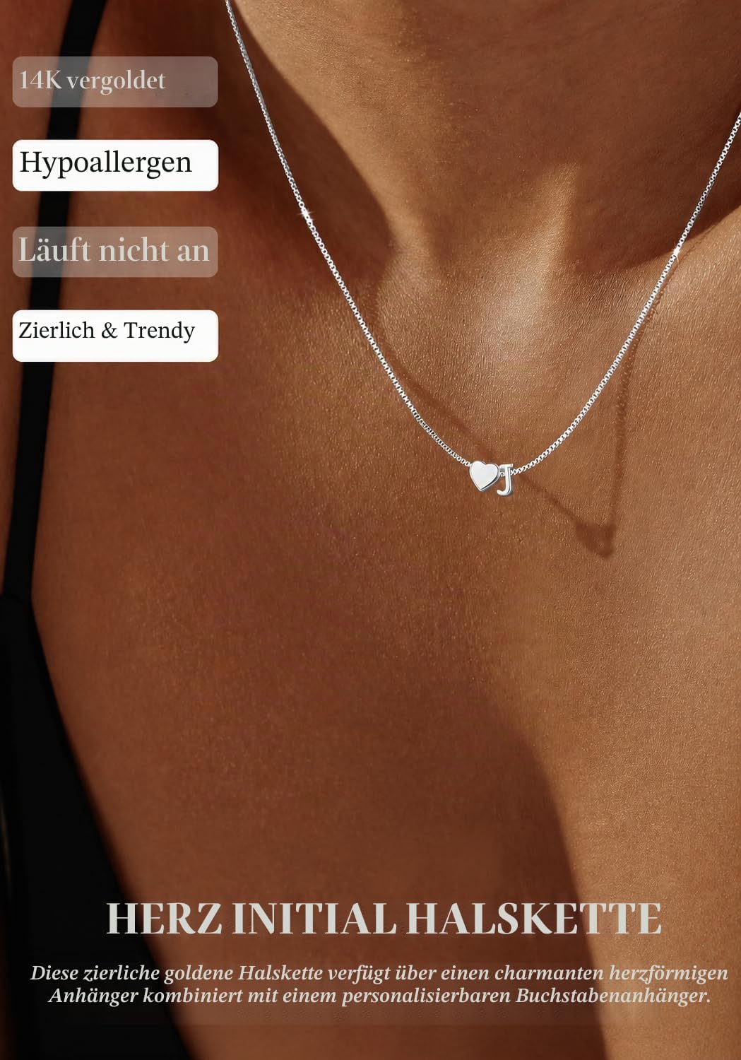 ZHESHY Women's 925 Silver Chain, 925 Sterling Silver Pendant, Fine Necklace, Width 0.8/1/1.3 mm, Waterproof, Antioxidation, Silver Jewellery, Gifts for Women, Girls, Length: 40 cm - 55 cm – Bild 7