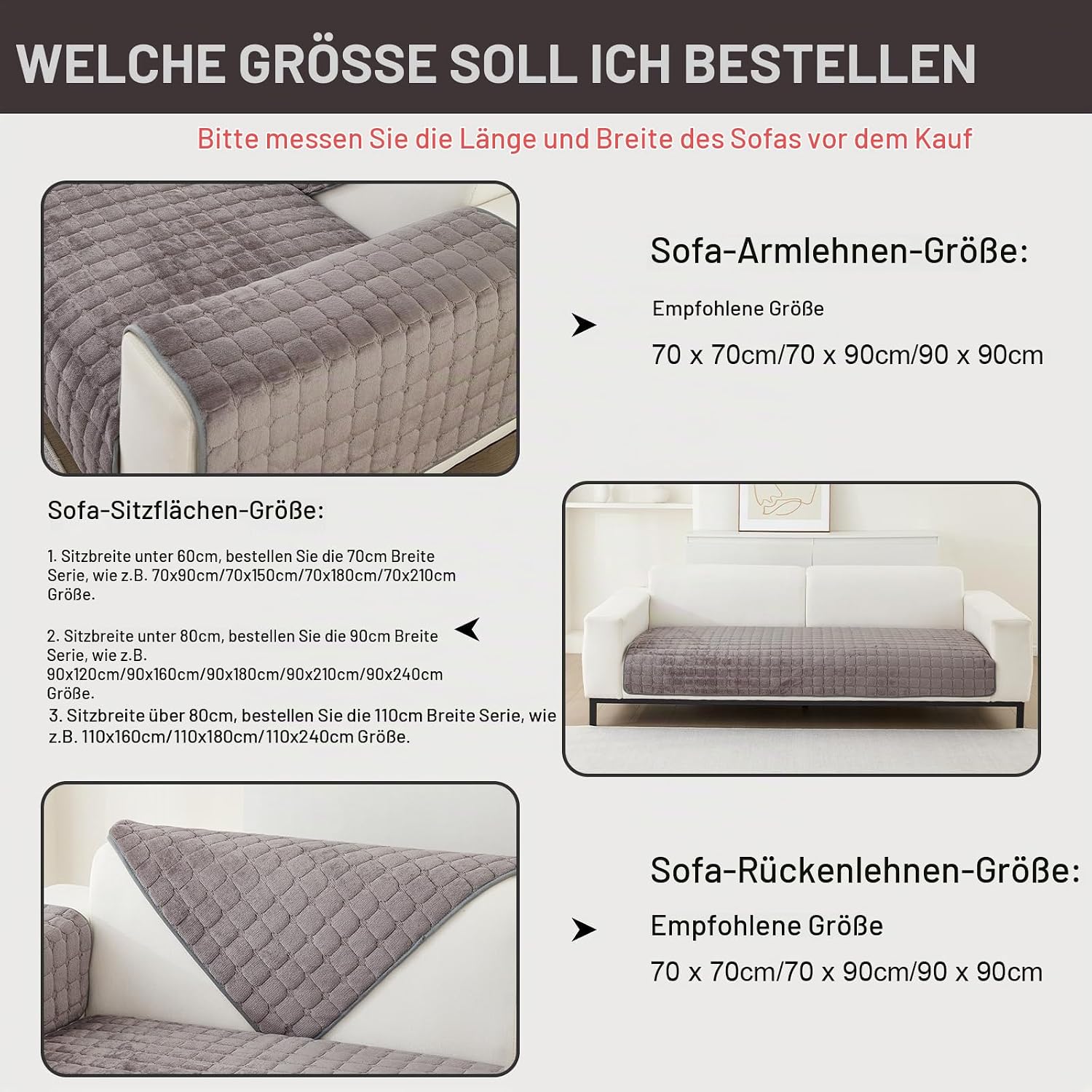 SHANNA Sofa Couch Cover Sofa Cover Sofa Protector Sofa Throw – Bild 4