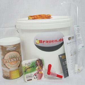 Premium Pilsner Beer Brewing Set - Pilsener Brew Yourself (10 Litres) - Ideal for Brewing Set Beginners or as a Beer Gift, Includes Brewing Instructions
