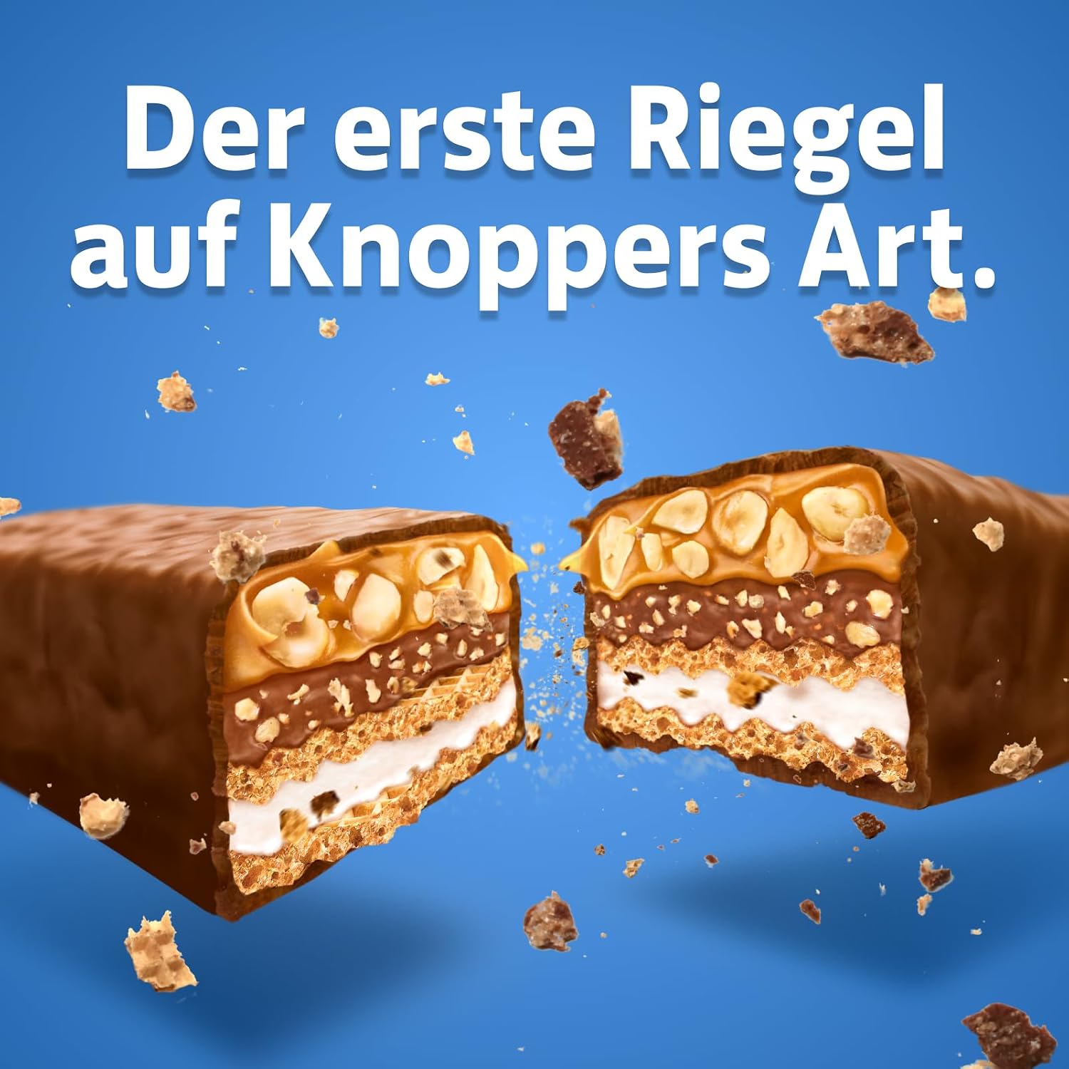 Knoppers Nut Bar, 5 Chocolate Bars with Hazelnuts & Caramel, 1 x 200 g – Bild 3