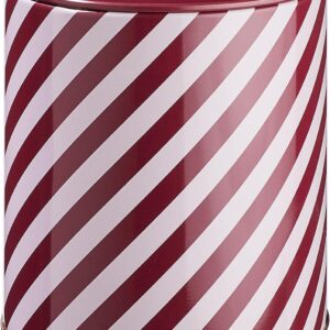 BUTLERS Cookie Jar with Lid "Candy Cane" - Cookie Jar - Cookie Tin with Candy Cane Pattern Diameter 13.5 cm Height 15 cm | Christmas Storage Tin for Biscuits Cookies | Metal Tin Storage Pastries