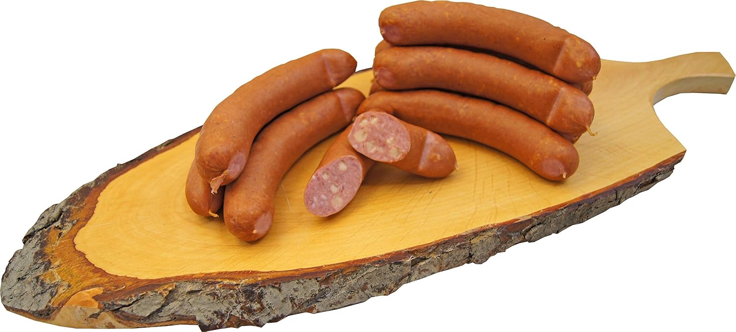 Spicy Sausage Package Cracker Set with Chili and Cheese Krainer | 8 x Cheese Sausage and 10 x Chilli Sausage | Sausage Gift Men | Whole Sausage 1190 g – Bild 5