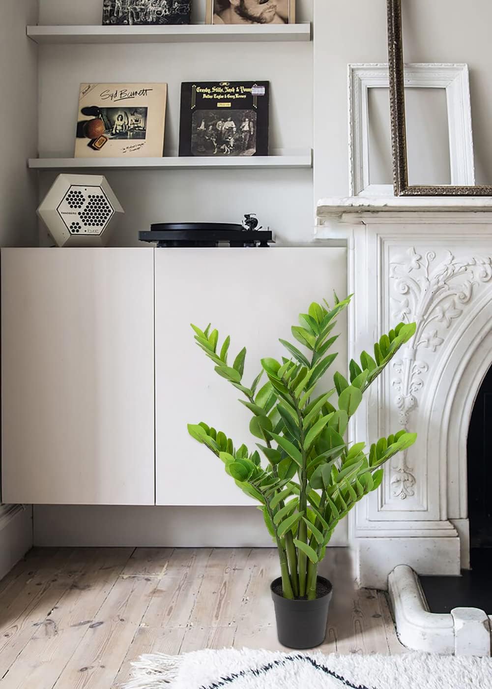 Artificial Plants Large Artificial Plant Zamioculcas 80 cm, Artificial Plants Cross in Pot Decoration for Table Decoration, Office, Bathroom, Bedroom, Living Room, Decoration, Housewarming Gift – Bild 4