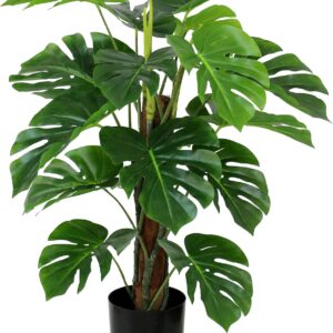 Seidenblumen Roß Splitphilo on Coconut Trunk LA 75 cm, Artificial Tree, Artificial Plant, Decorative Tree, Home Decoration, Artificial Flowers, Fake Plants Decoration Like Real