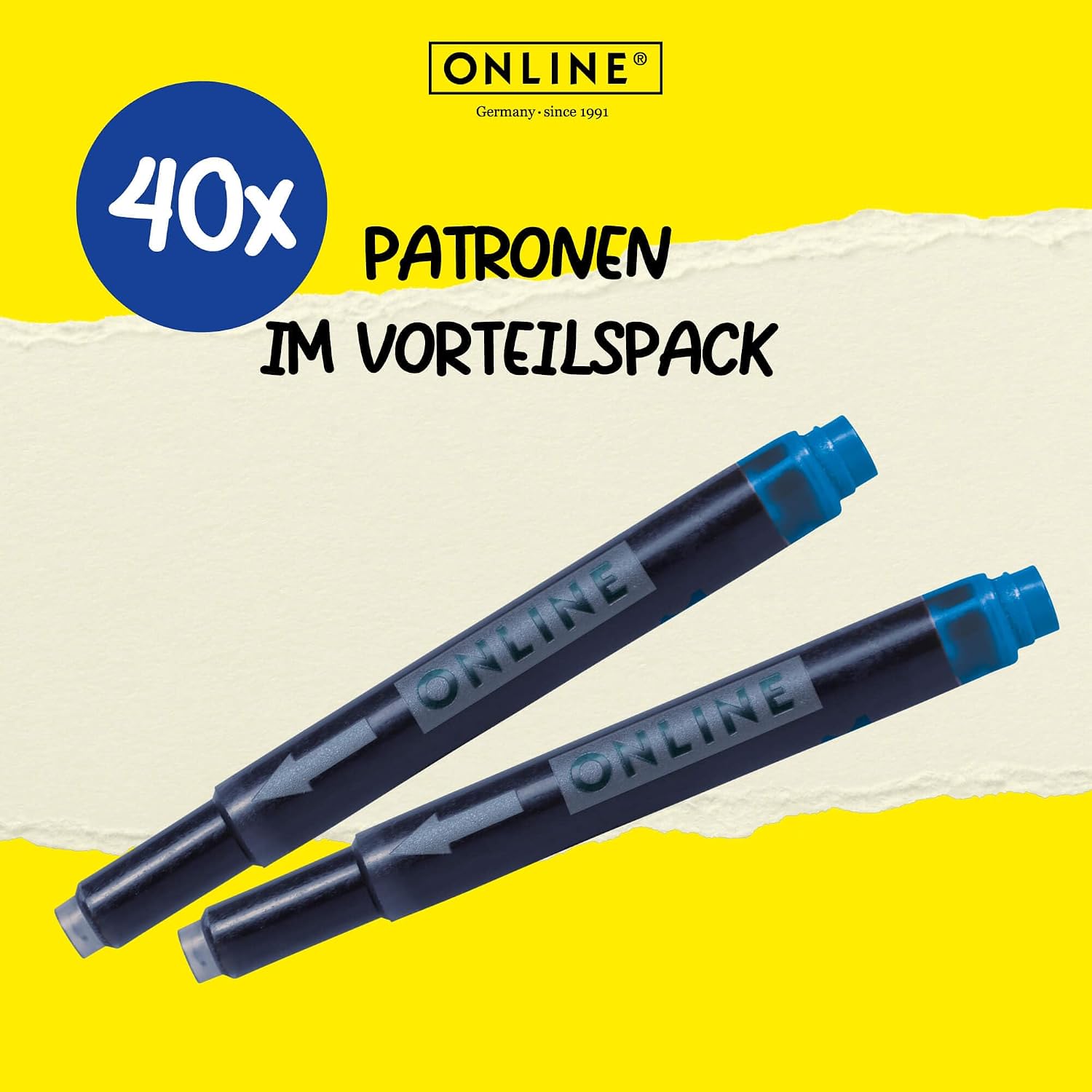 Online Combination Fountain Pen Cartridges, Universal Cartridges Compatible with All Standard Fountain Pens including Lamy, Replacement Cartridges, Erasable, Washable, Also Suitable for Rollerballs, Value Pack – Bild 5