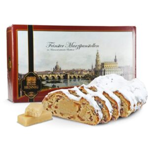 500g Handmade Marzipan Studs in Gift Box Motif – Panorama Dresden