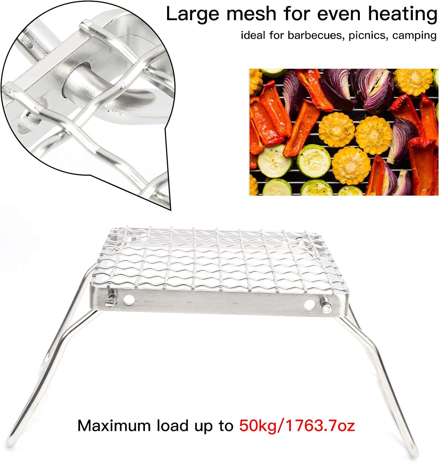 BBQ Ill Portable Outdoor Cooking Stove for Camping, Picnics and Backyards – Bild 7