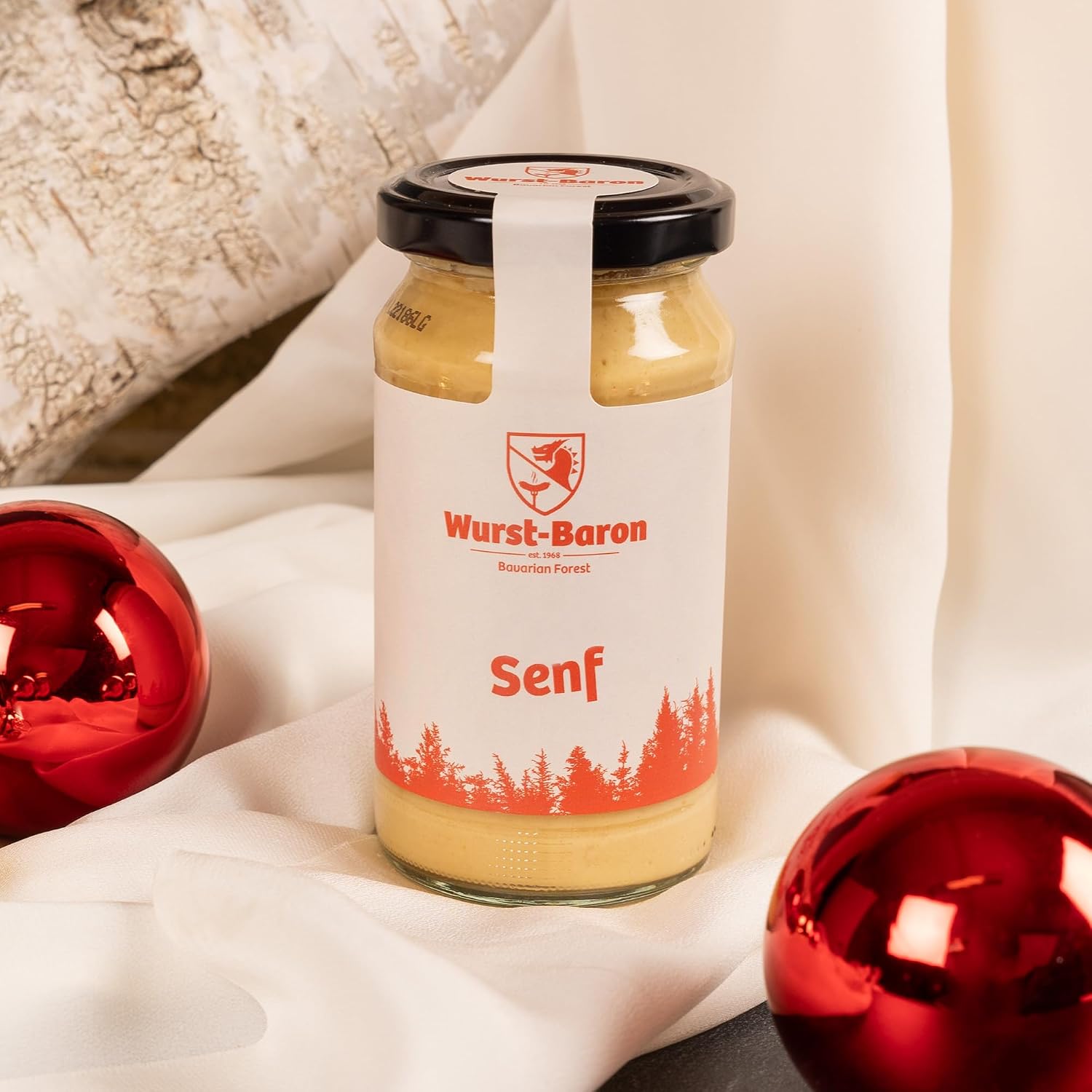 Wurstbaron Hearty Christmas Gift Basket with our Sausage Cable Reel, Snacks, Salamis and Mustard – Bild 7