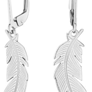 Women’s Earrings 925 Silver Rhodium-Plated with Gift Box