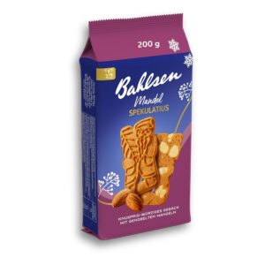 Bahlsen Almond Speculatius 200g Christmas Pastry with Almonds and Traditional Designs (1 x 200g)