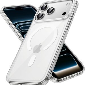 JETech Magnetic Case for iPhone 17 Pro Max, Clear