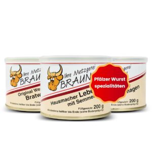 Butcher Shop Peter Braun® Palatinate Specialities in a Tin (3 x 200 g)