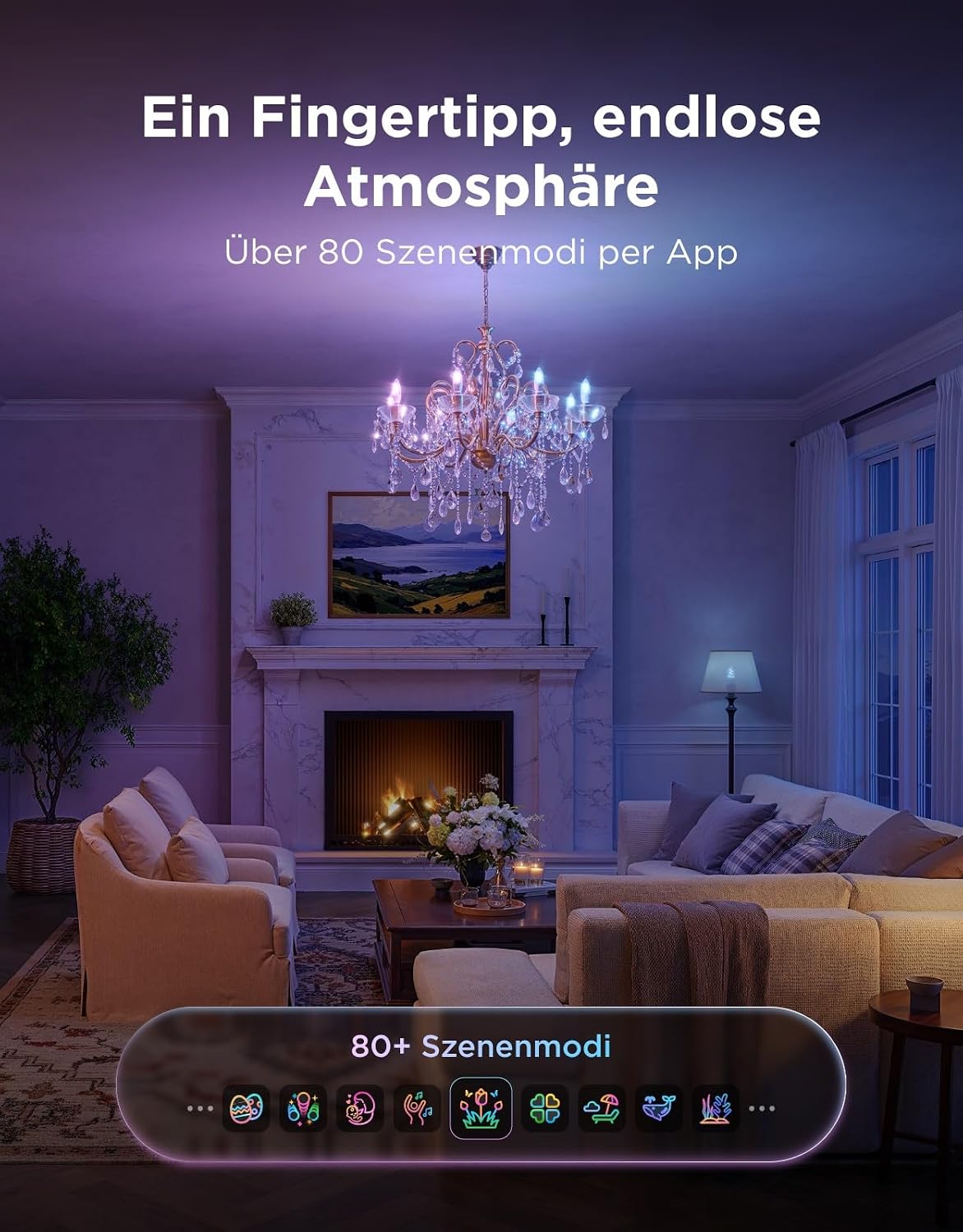 Govee 2 x Smart Edison Light Bulb E14 300LM RGBWW Dimmable Lamp B35 – Bild 7