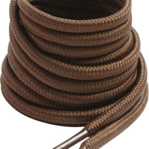 VSUDO Boot Laces, Round, Diameter 4 mm, Thin Shoelaces for Work, Outdoors, Hiking, Trekking Shoes, for Men and Women, Tear-Resistant Replacement Laces