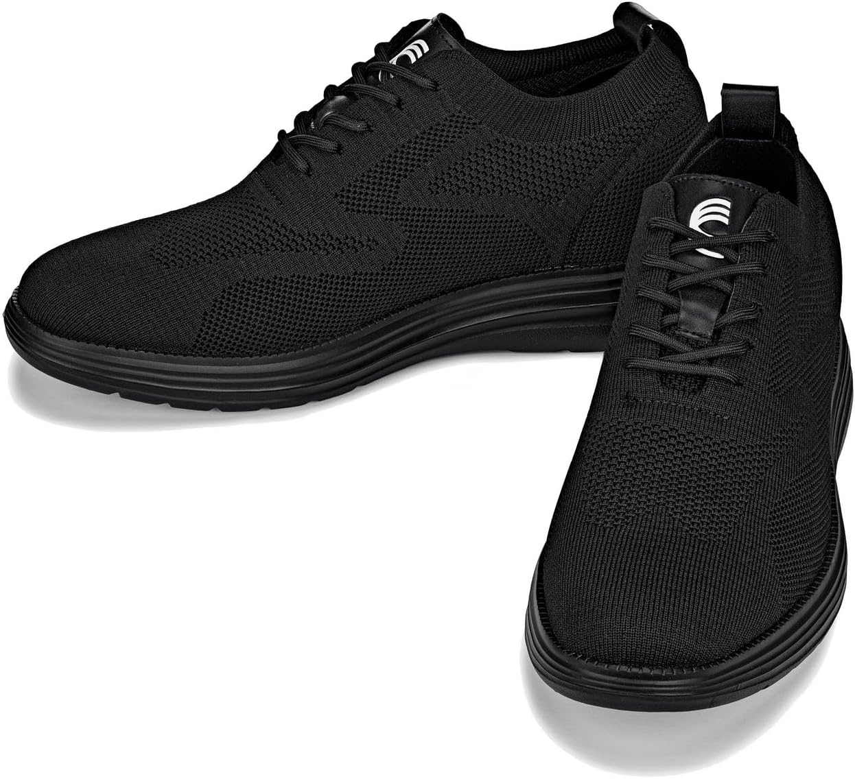 CALTO Men's Invisible Height Elevator Shoes - Ultra Lightweight Lace-Up Knitted Sporty Walker - 2.8" Larger – Bild 6