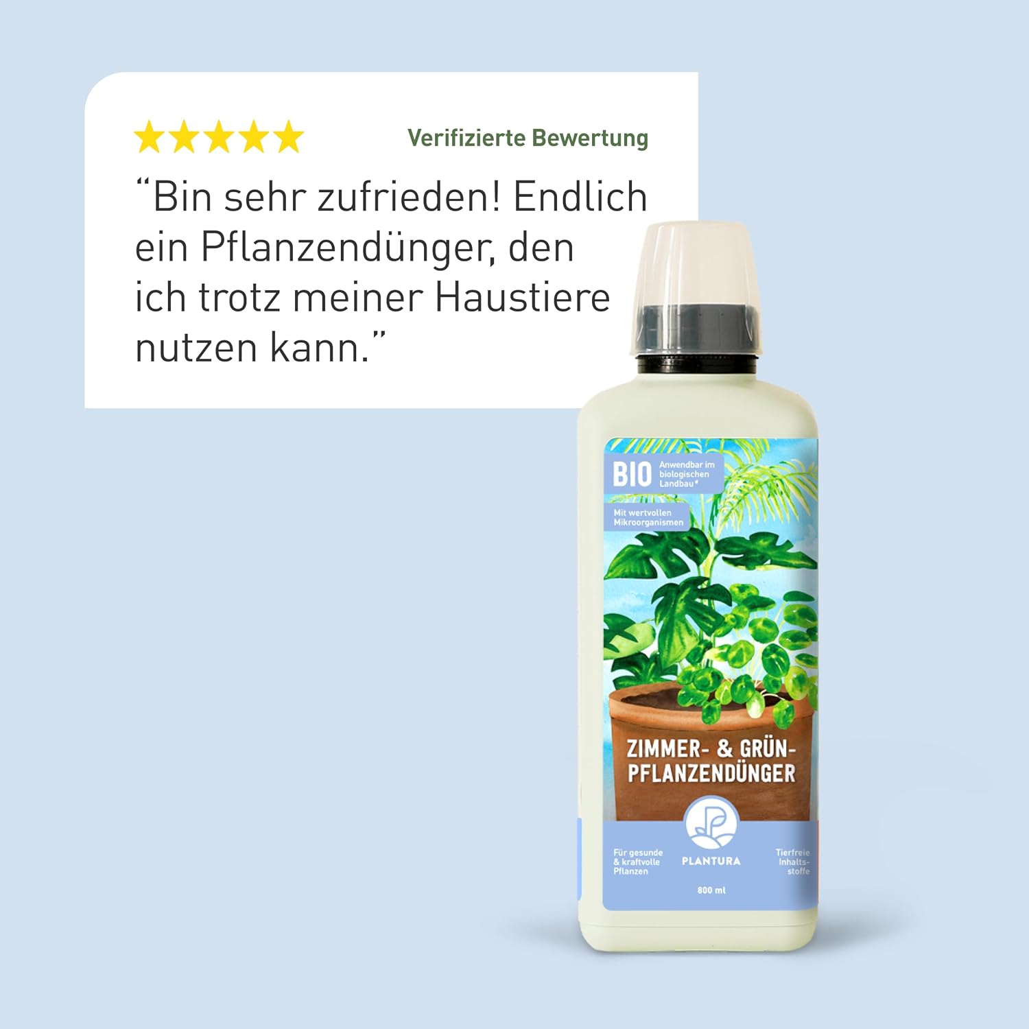 Plantura Organic Indoor and Green Plant Fertiliser, Liquid Fertiliser for Indoor Plants and Palm Trees, 800 ml – Bild 5