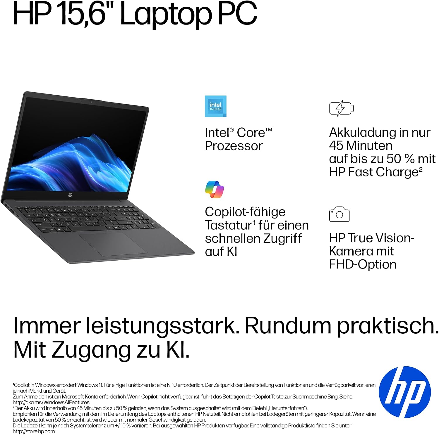 HP Laptop, 17.3 Inch HD+, Intel N200, 8GB RAM, 256GB SSD – Bild 6