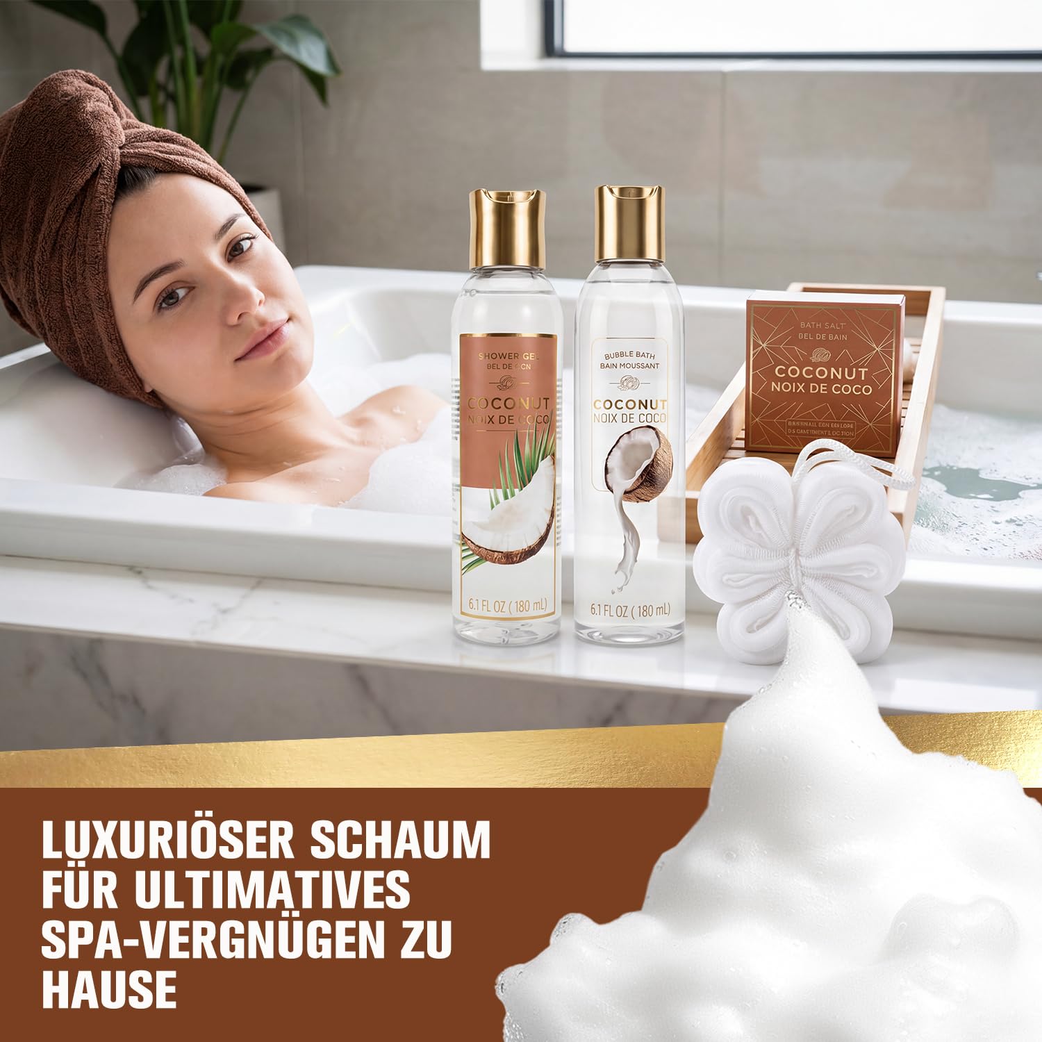 BODY & EARTH Shower Gel Set for Women 10-Piece Gift for Women – Bild 4