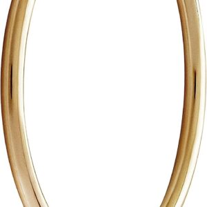 NKlaus Single Creole Earrings 333 Yellow Gold 8 Carat Gold Earring 1.5 mm Thick Gold Ears