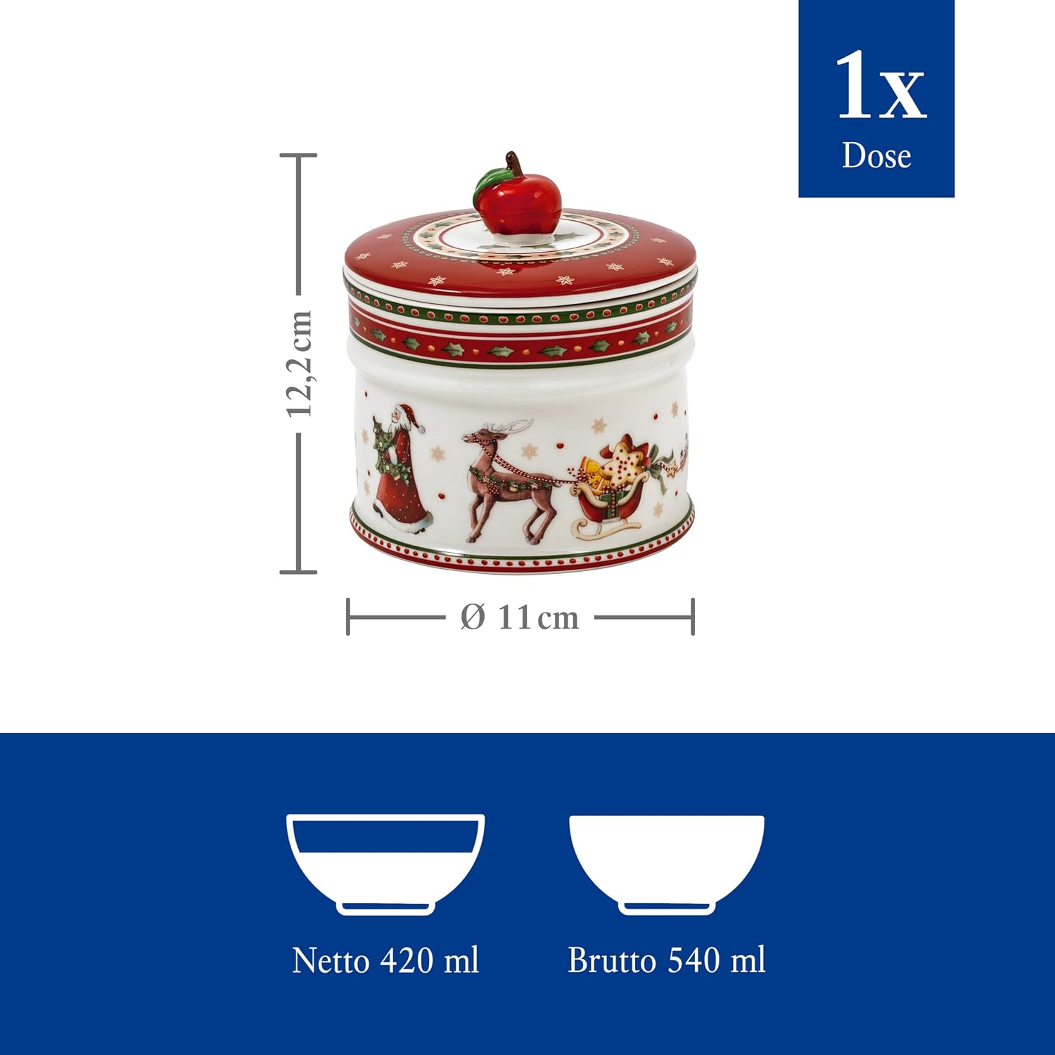 Villeroy & Boch Winter Bakery Delight Small Storage Jar, Christmas Tin – Bild 3
