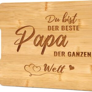Gifts for Dad, Engraved Bamboo Chopping Board, Christmas Gifts for Dad, Dad Gift, Christmas, Best Dad Gifts, Father's Day Gift & Father Gift Birthday for Dad