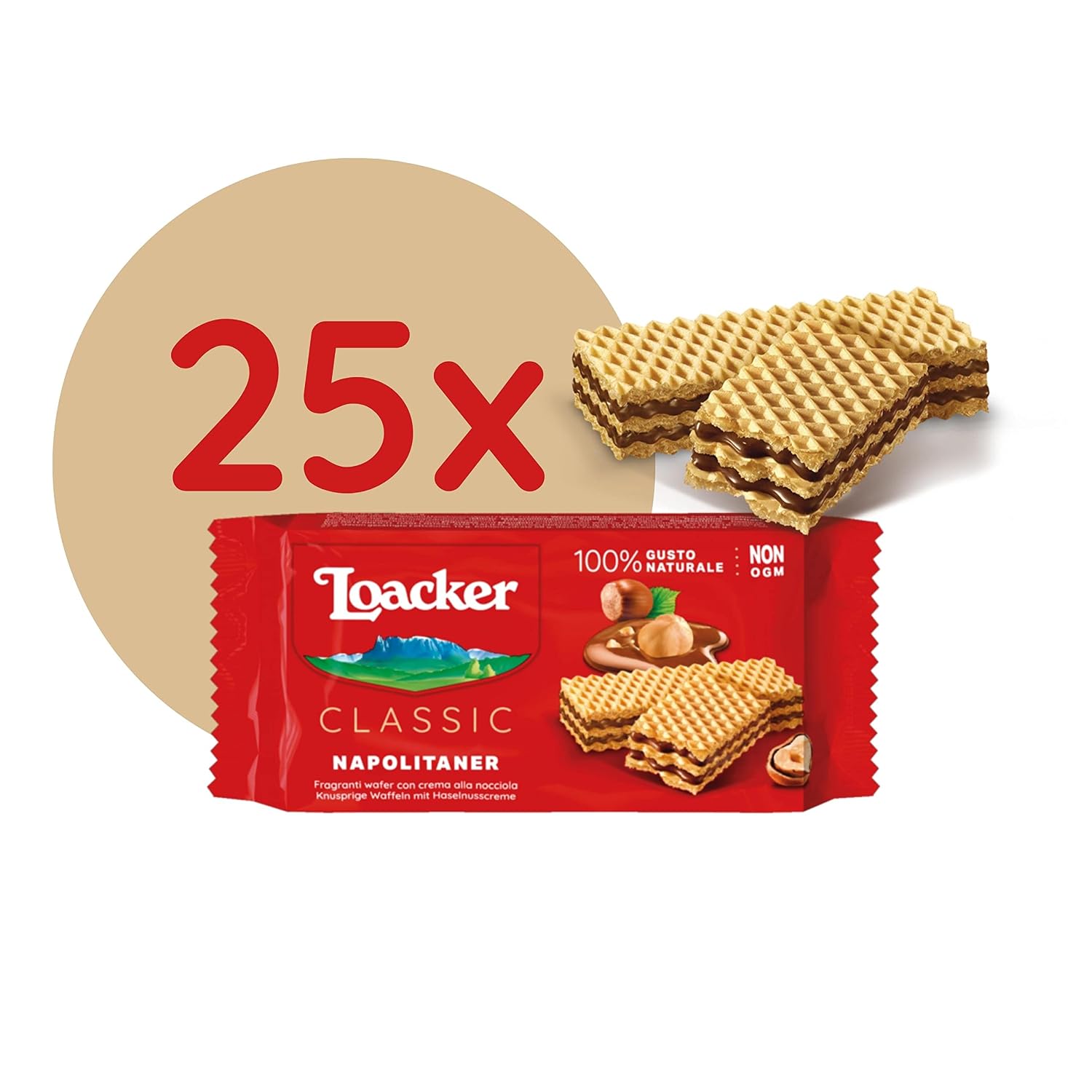 Loacker - Classic Napolitan - Classic waffles with two layers of delicate – Bild 3