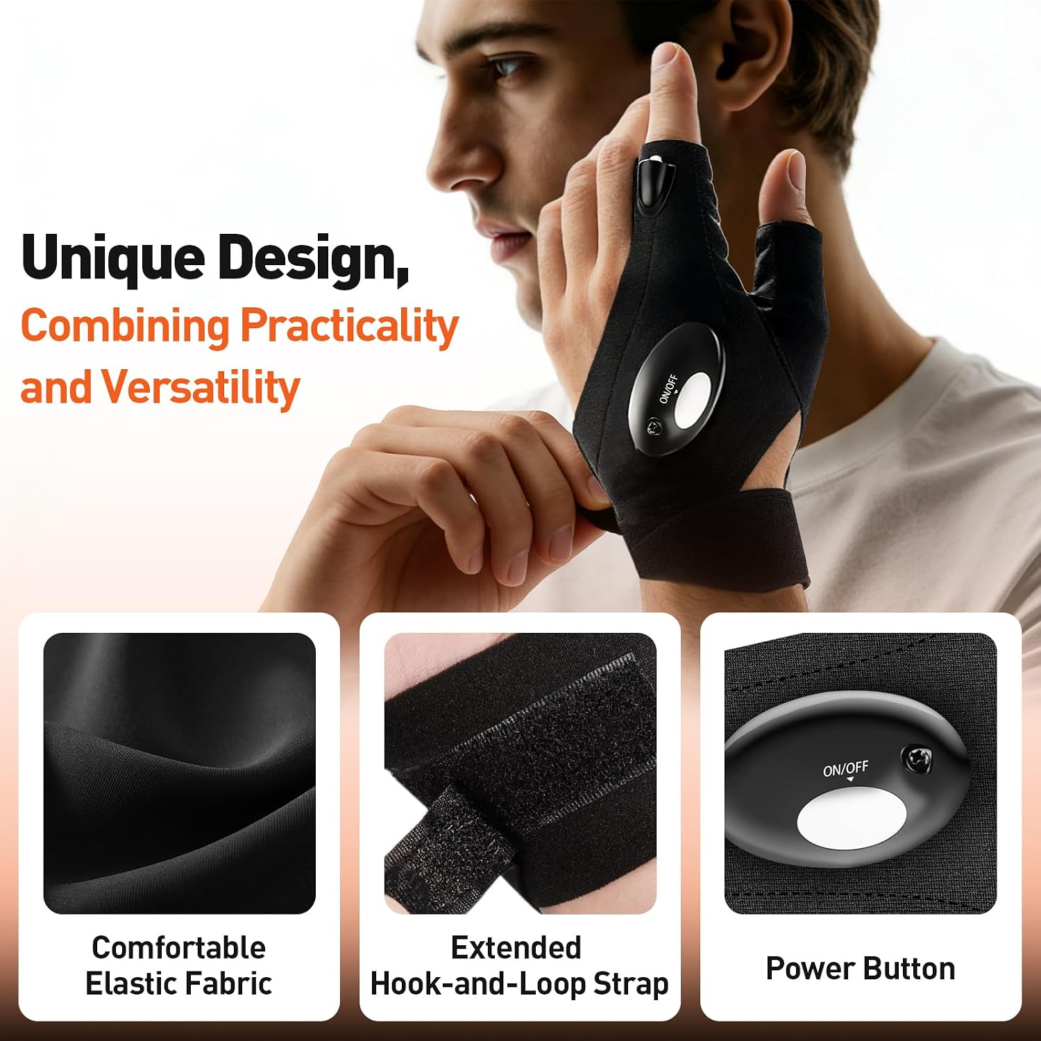 Geschenke für Männer Handschuhe mit Licht Angelzubehör, Weihnachtsgeschenke – Bild 2