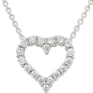 'Heart Chain with Heart Pendant Gift Girlfriend Heart Necklace 925 Sterling Silver Valentine's Day Gifts for Her, Engraved in Luxury Case "I Love You Personalised COMB08 -2, Sterling Silver