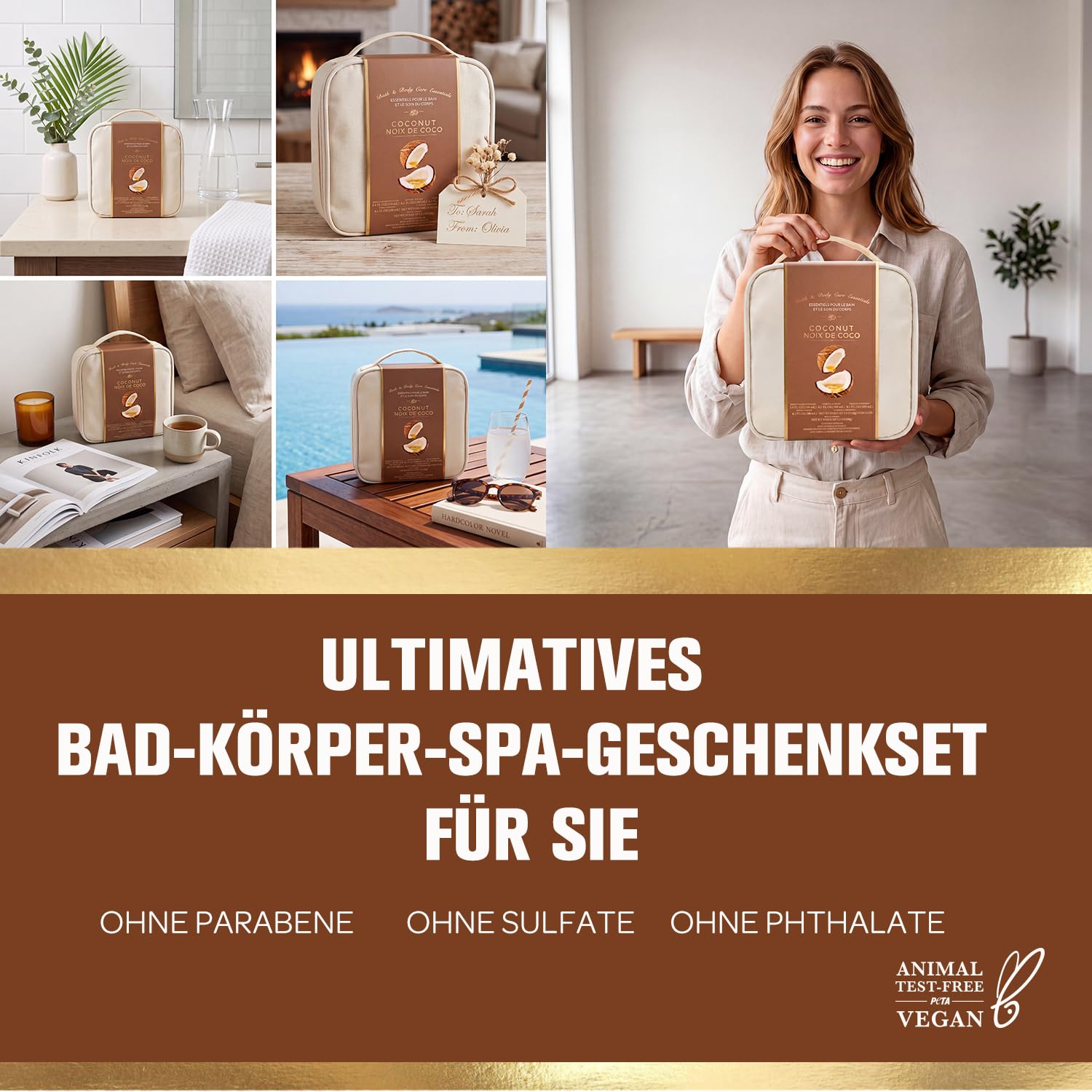 BODY & EARTH Shower Gel Set for Women 10-Piece Gift for Women – Bild 6