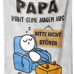 SteadStyle Gift for Dad, Dad Gift Cuddly Blanket, 150 x 130 cm