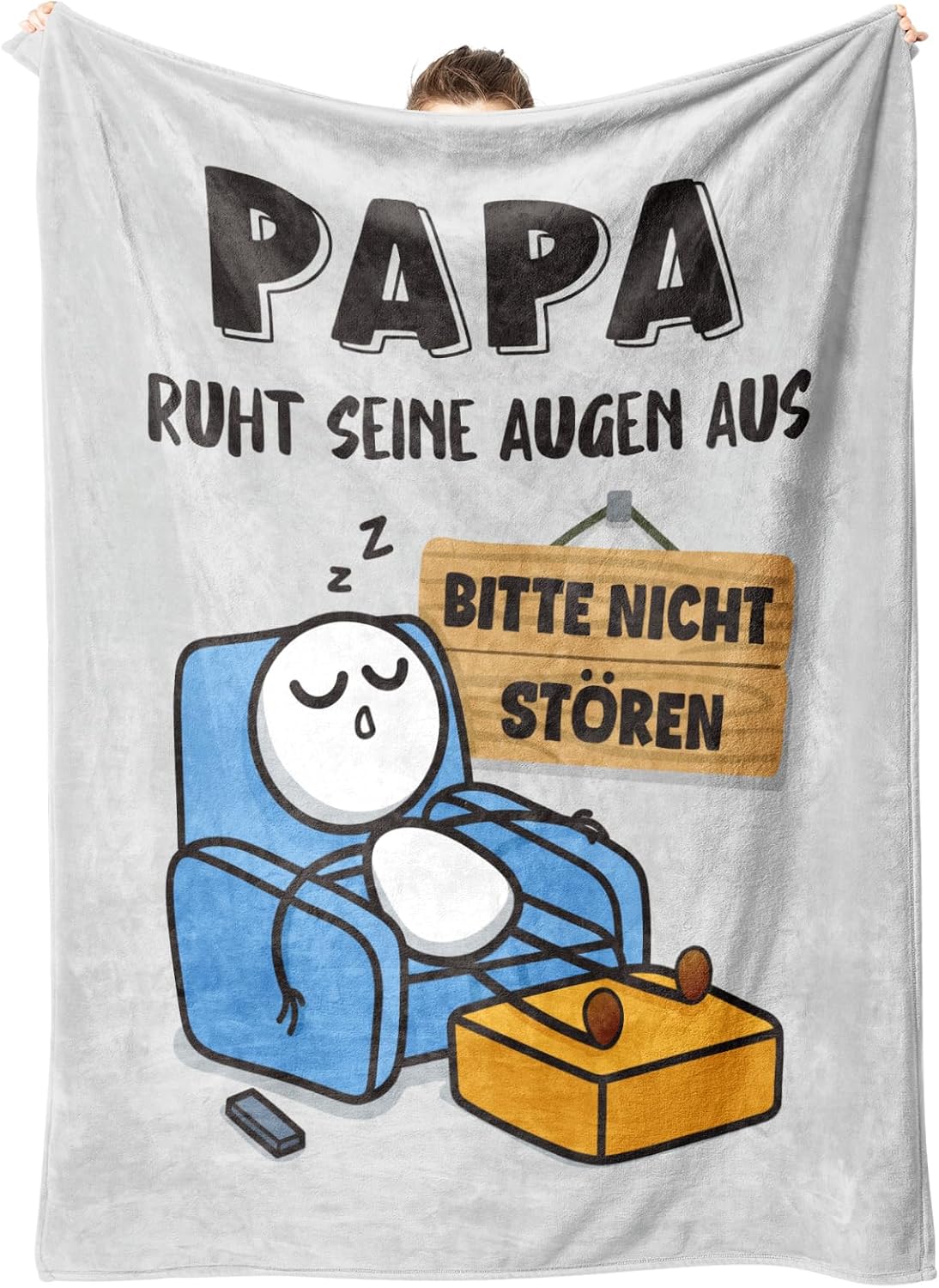 SteadStyle Gift for Dad, Dad Gift Cuddly Blanket, 150 x 130 cm