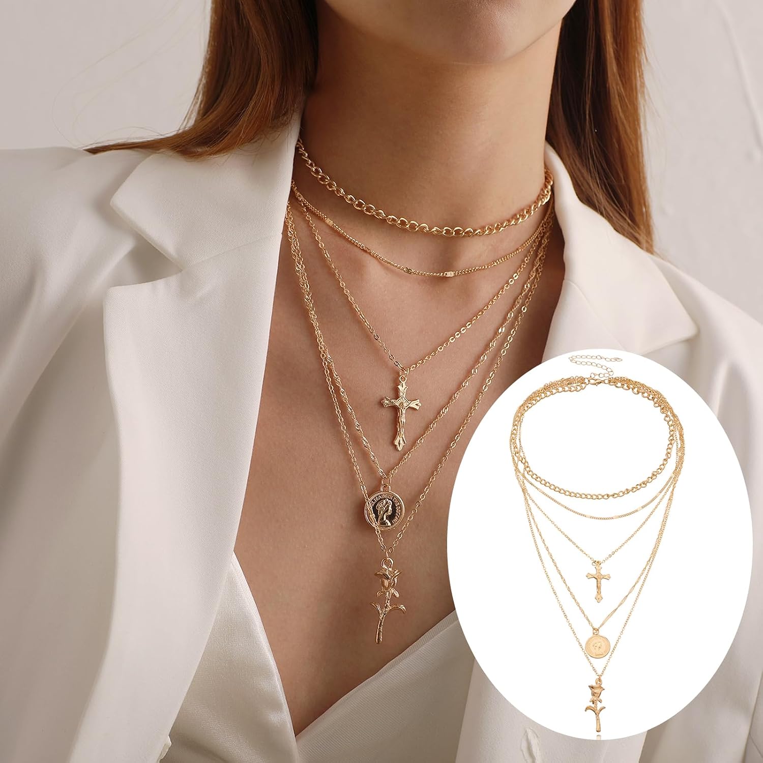 73 Pieces Jewellery Sets for Women, Jewellery Set Gold, Fashion Jewellery Set, Jewellery Set for Gifts Birthday Valentine's Day – Bild 5