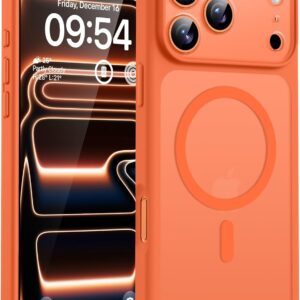 TOCOL Case for iPhone 17 Pro, Compatible with MagSafe, Orange