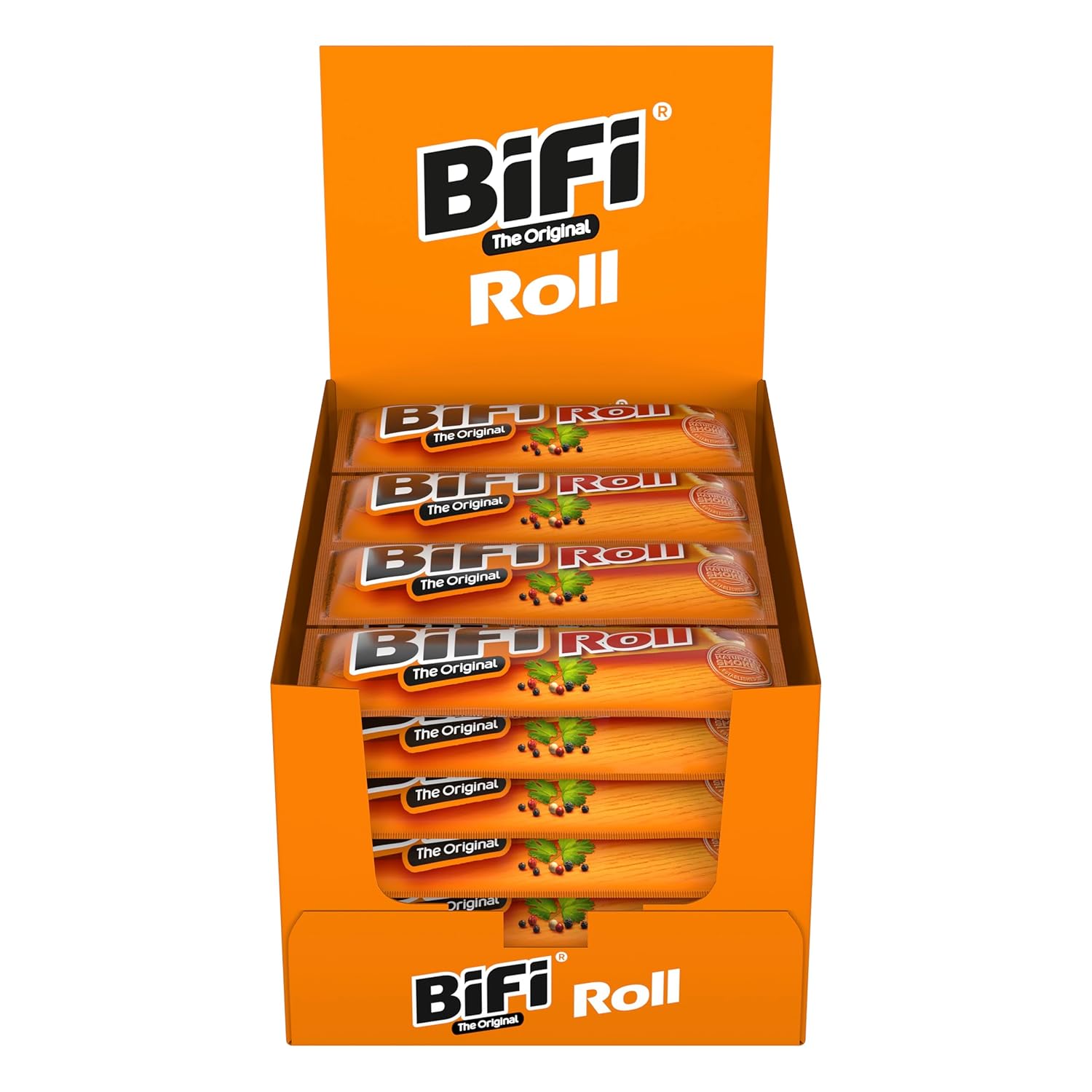BiFi Roll - Pack of 24 (24 x 40 g) - Salami Snack in a Loose Dough - Original Sausage Snack To Go - for On the go, in the Office or Sports - with Pepper, Coriander and Garlic – Bild 3