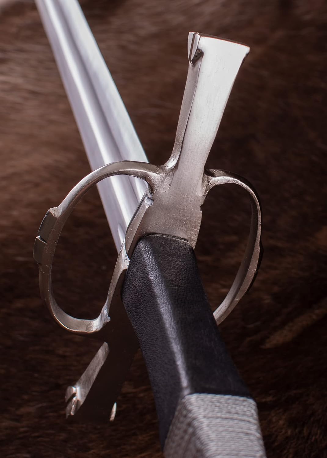 Battle-Merchant Long Sword with Paring Ring + Sheath – Bild 5