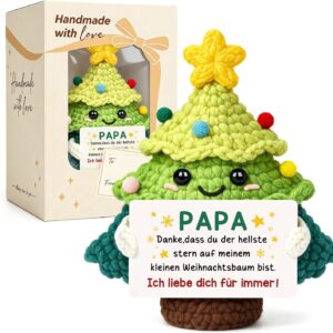 Weihnachtsgeschenke für Papa - Handgehäkelter Weihnachtsbaum, Papa Geschenk