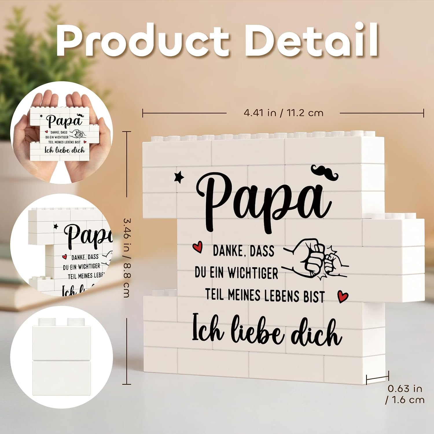 Dad Gift for Christmas, Birthday Gift for Dad Decoration – Bild 3
