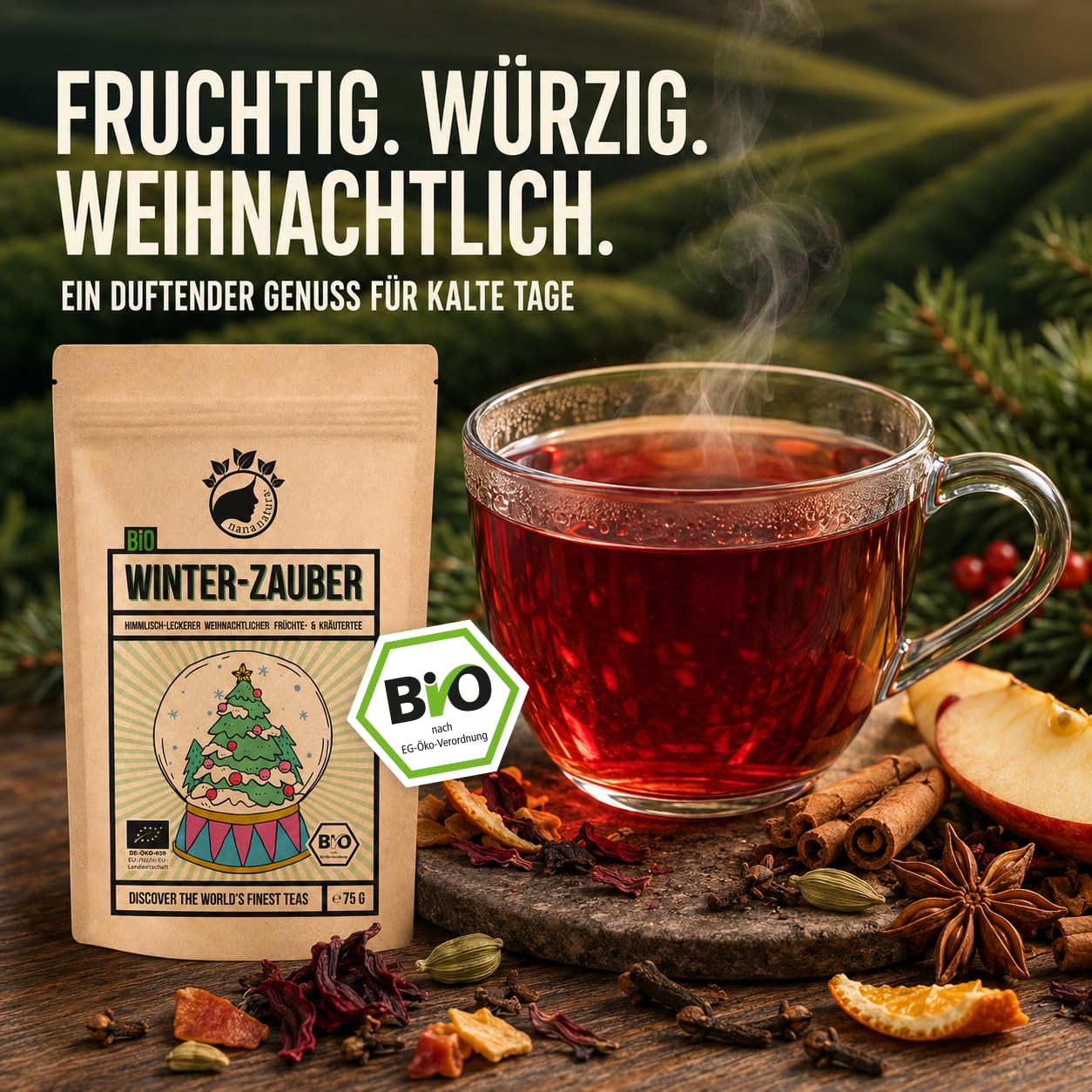 NanaNatura 's Organic Winter Magic - Christmas Tea with Apple & Spices – Bild 8
