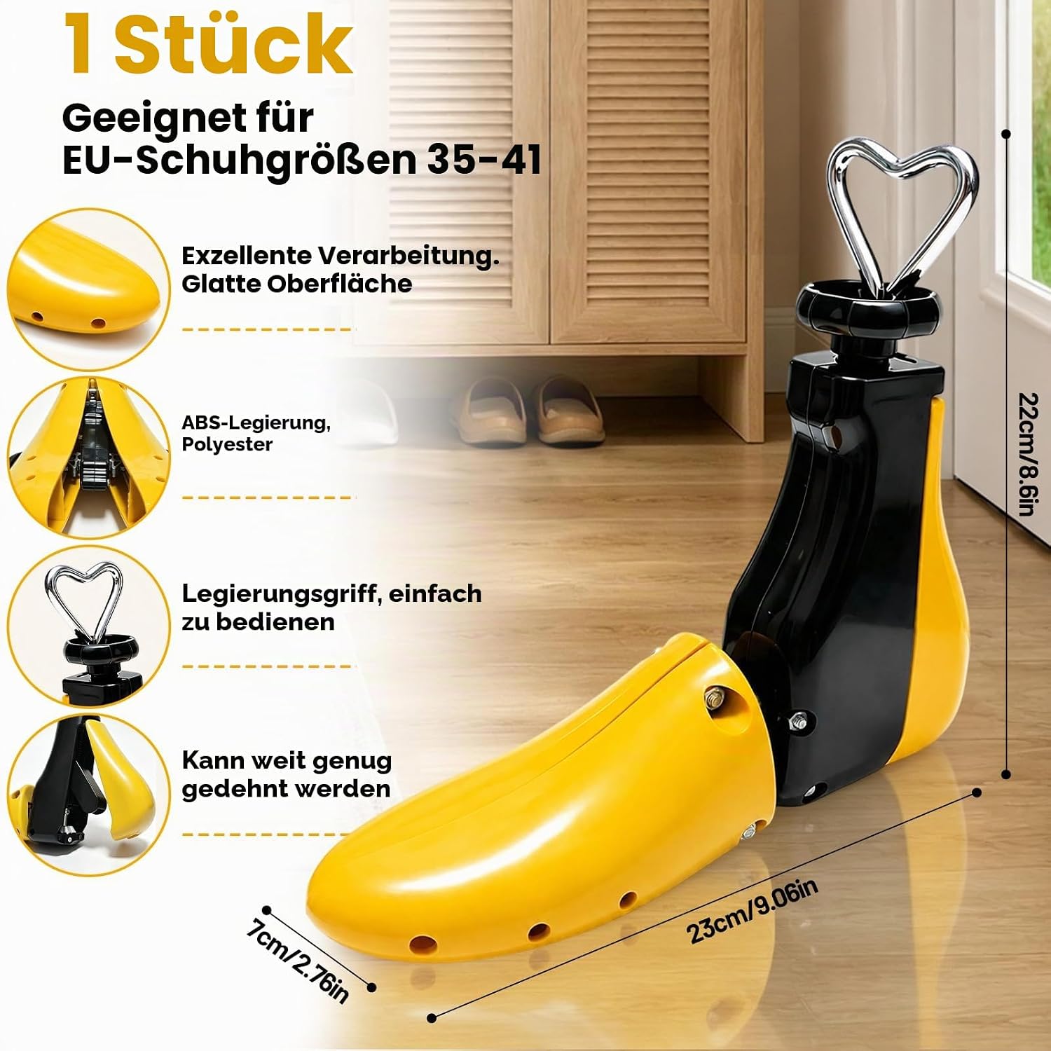 Shoe Stretcher Women's Men's Shoe Stretcher for Tight Shoes, 4-Way Shoe – Bild 2