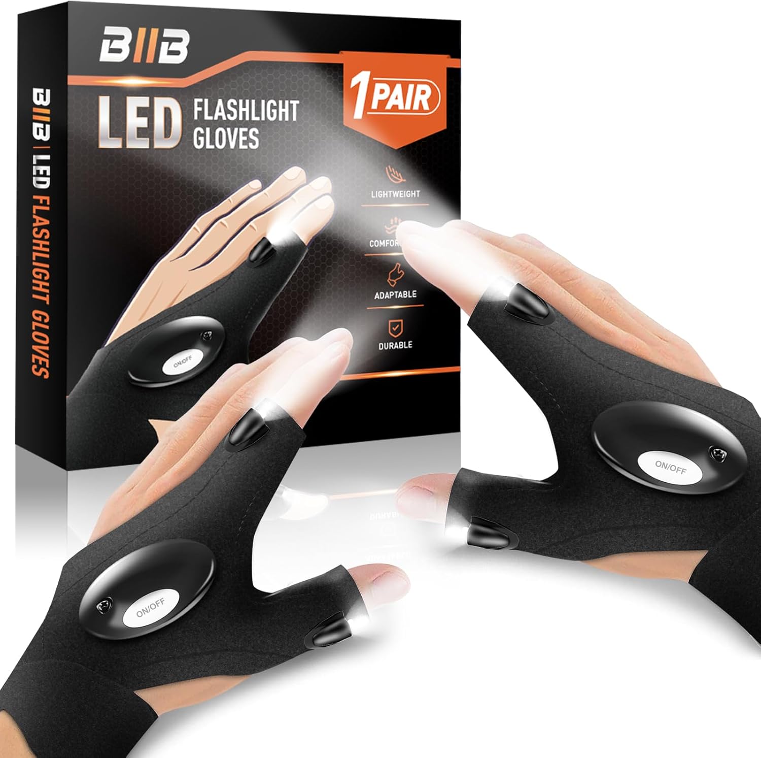 Geschenke für Männer Handschuhe mit Licht Angelzubehör, Weihnachtsgeschenke